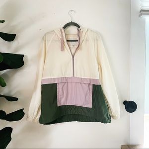 Madewell (Re)sourced Raincheck Packable Popover Raincoat in Colorblock